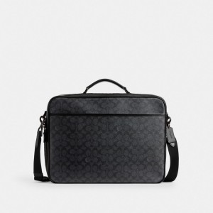 Grey Men Coach Gotham Convertible In Signature Briefcase | AU_CH66761